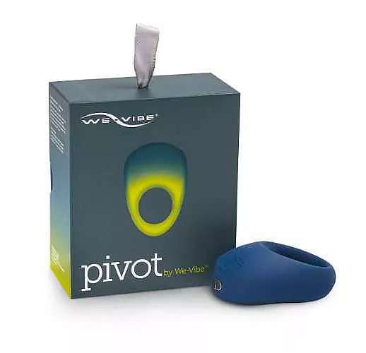 Синее эрекционное виброкольцо We-vibe Pivot