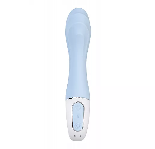Надувной вибратор Satisfyer "Air Pump Vibrator 5+" 12 режимов, IPX7, USB, Bluetooth/App - 20 см.