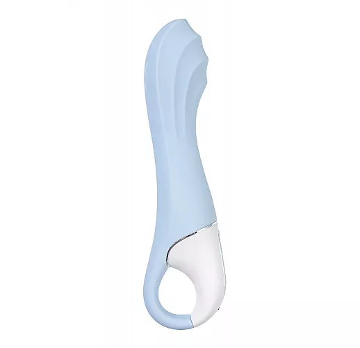 Надувной вибратор Satisfyer "Air Pump Vibrator 5+" 12 режимов, IPX7, USB, Bluetooth/App - 20 см.