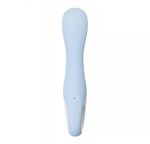 Надувной вибратор Satisfyer "Air Pump Vibrator 5+" 12 режимов, IPX7, USB, Bluetooth/App - 20 см.