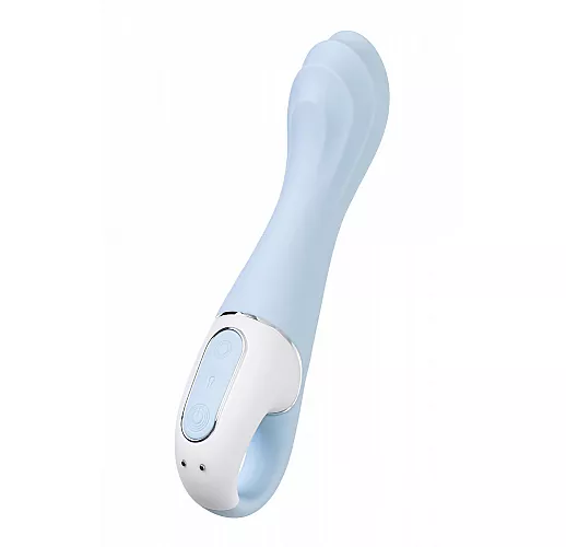 Надувной вибратор Satisfyer "Air Pump Vibrator 5+" 12 режимов, IPX7, USB, Bluetooth/App - 20 см.