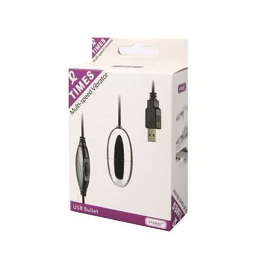 Серебристое виброяйцо Erokay, работающее от USB