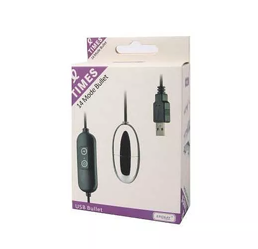 Виброяйцо Erokay серебристого цвета, работающее от USB