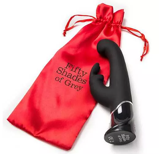 Вибратор с клиторальным стимулятором Greedy Girl - 24,1 см.