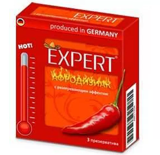 Презервативы Expert "Афродизиак" с разогревающим эффектом - 3 шт.
