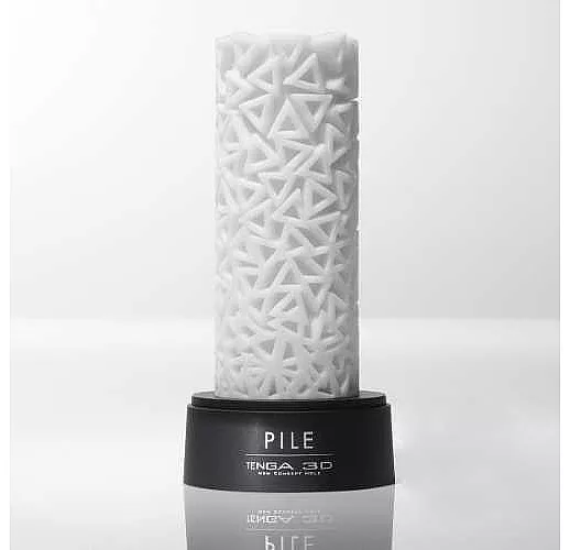 Белый 3D мастурбатор PILE