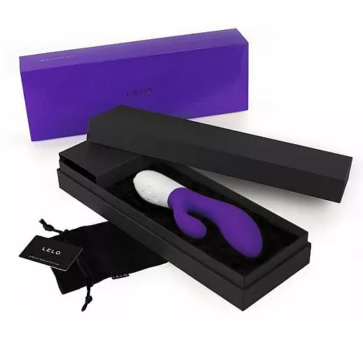 Вибромассажер Ina 2 фиолетового цвета - 20 см.