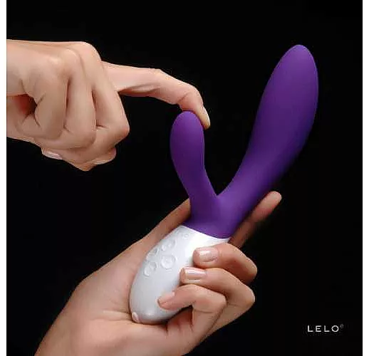 Вибромассажер Ina 2 фиолетового цвета - 20 см.