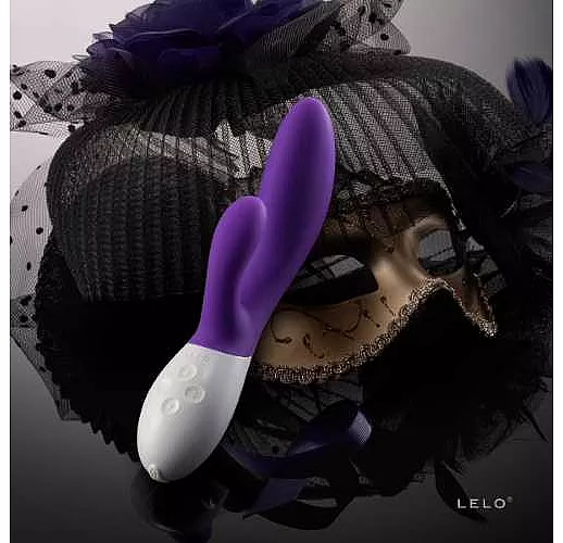 Вибромассажер Ina 2 фиолетового цвета - 20 см.