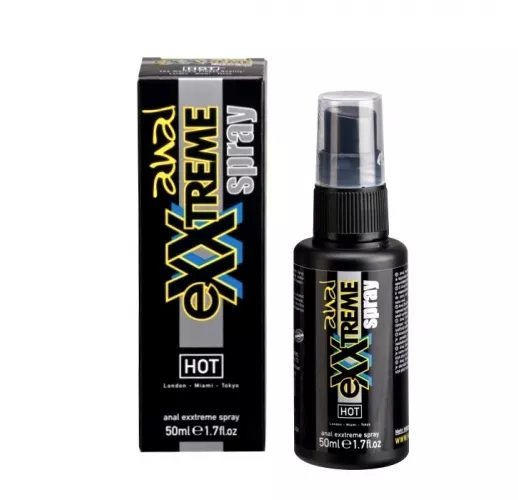 Анальный спрей Hot "Exxtreme Spray" для защиты и расслабления ануса с приятным охлаждением - 50 мл.