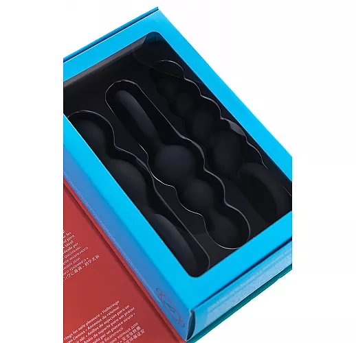 Комплект разно-рельефных анальных стимуляторов Satisfyer "Booty Call Plugs" из силикона