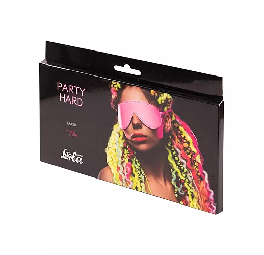 Эффектная закрытая маска Party Hard "Shy Pink" с бархатистой подкладкой Эффектная закрытая маска Party Hard "Shy Pink" с бархатистой подкладкой