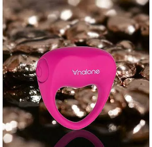 Розовое виброкольцо Ping