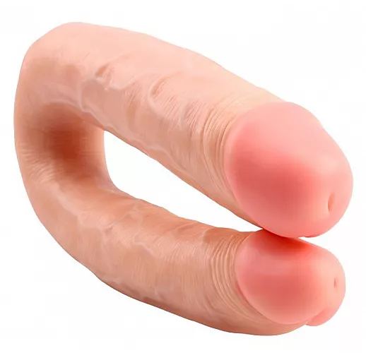 Двухсторонний фаллоимитатор Chisa "Her-Her Overlap # 01" телесного цвета