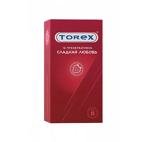 Презервативы Torex "Сладкая любовь" с ароматом клубники - 12 шт.