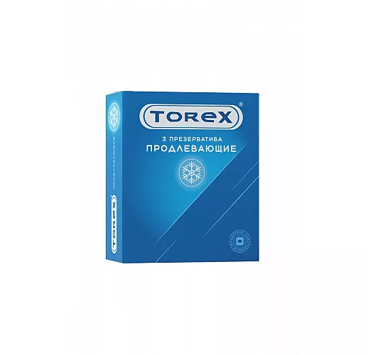 Презервативы Torex "Продлевающие" с пролонгирующим эффектом - 3 шт.