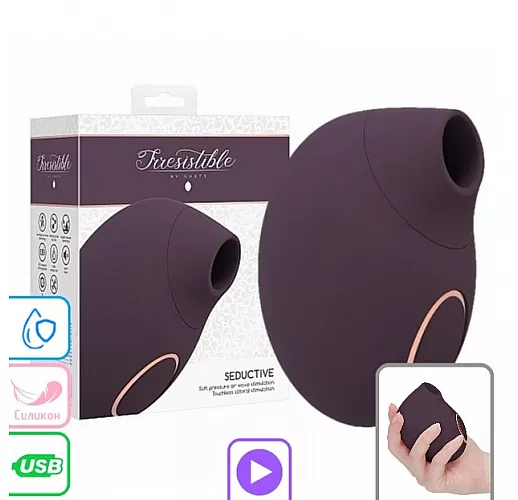 Элегантный вакуумно-волновой массажер клитора Irresistible "Seductive" 11 режимов, IPX7, USB