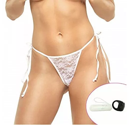 Белые вибротрусики с пультом управления MY SECRET SCREAMING O