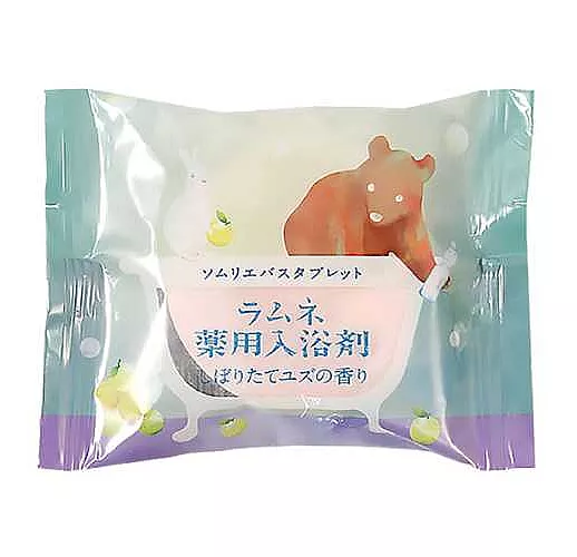 Расслабляющая соль-таблетка для ванны с ароматом юдзу - 40 гр. Расслабляющая соль-таблетка для ванны с ароматом юдзу - 40 гр.