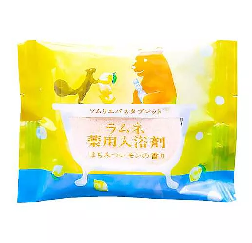 Расслабляющая соль-таблетка для ванны с ароматом меда и лимона - 40 гр. Расслабляющая соль-таблетка для ванны с ароматом меда и лимона - 40 гр.