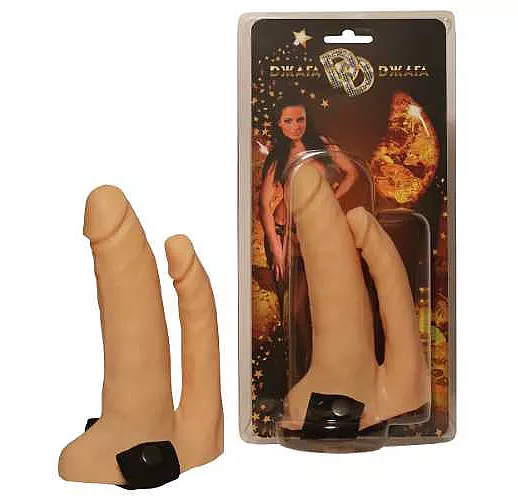 Анально-вагинальный фаллопротез №8 на резинке - 14 см.