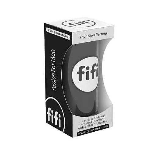 Чёрный нереалистичный мастурбатор FIFI MALE