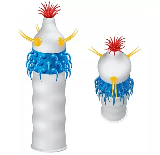 Презерватив Luxe Maxima "Злой Ковбой" с торчащими усиками и загнутыми вниз коготками - 1 шт.