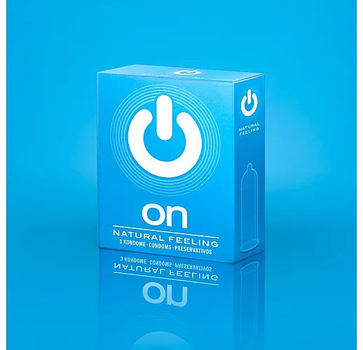 Классические презервативы ON) Natural feeling - 3 шт.