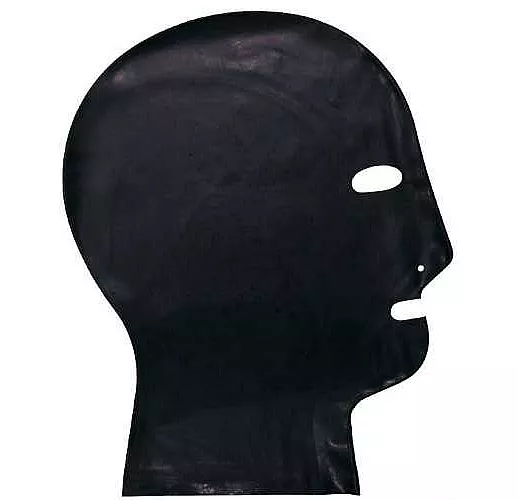 Латексный шлем-маска с прорезями для глаз и дыхания M