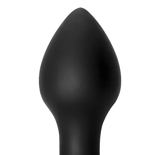 Силиконовая анальная пробка First Time "Bulb Anal Plug" с 7 режимами вибрации - 10 см.