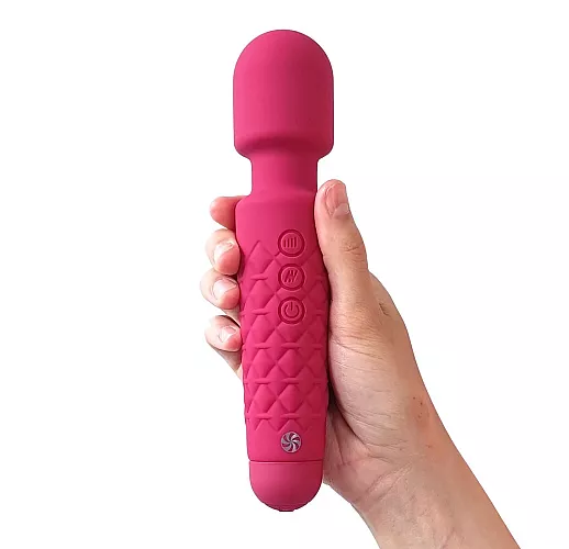 Мощный вибромассажер Lola "Dashing Wand" 20 режимов вибрации, 8 режимов скорости, IPX7, USB - 21 см.