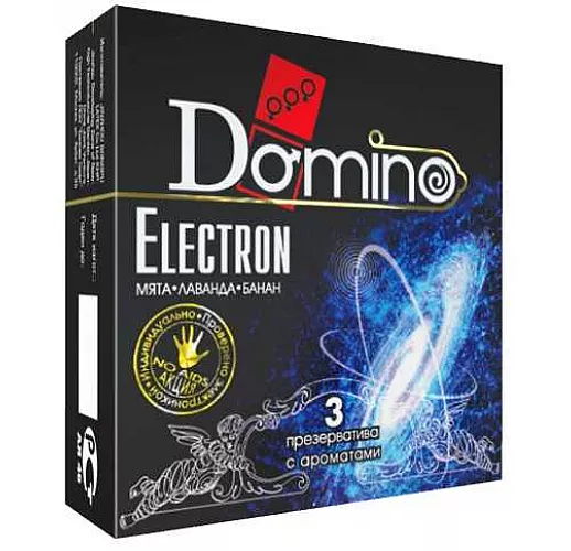 Ароматизированные презервативы Domino "Electron" - 3 шт.