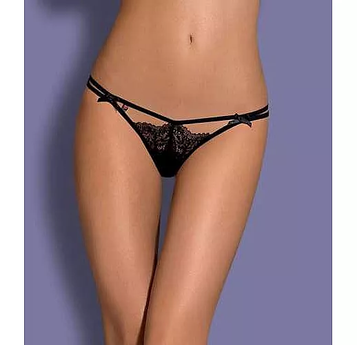 Ажурные трусики-стринги Intensa L-XL черный