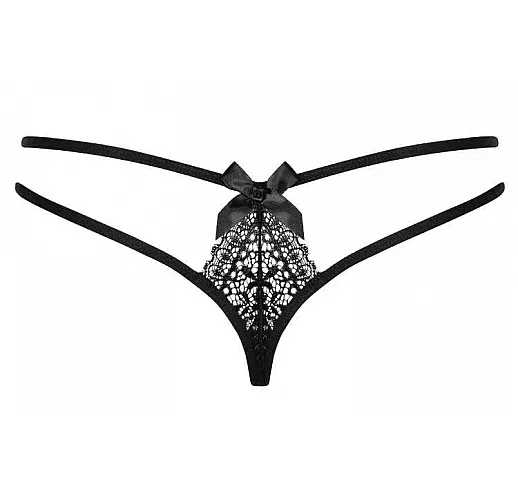 Ажурные трусики-стринги Intensa L-XL черный