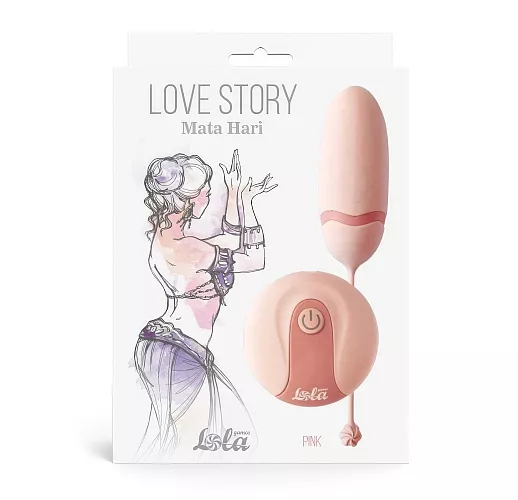 Силиконовое виброяйцо Love Story "Mata Hari Orange" с 10 режимами вибрации, пультом ДУ, IPX6, USB