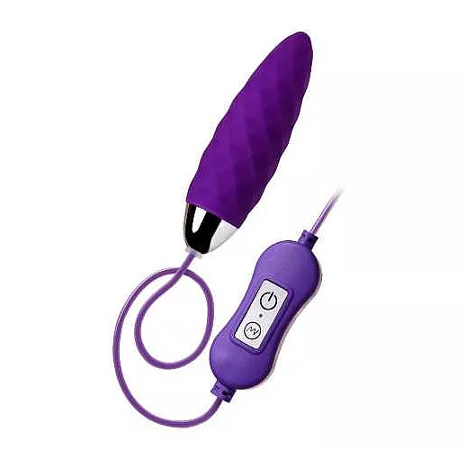 Фиолетовое виброяйцо с пультом управления A-Toys Cony, работающее от USB