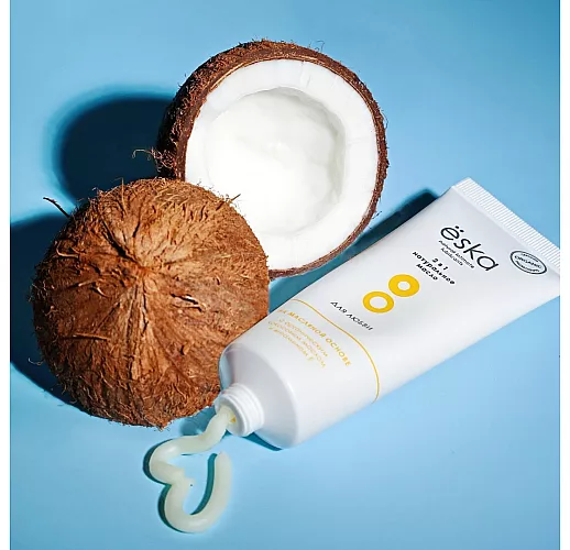 Натуральное масляное массажное масло Ёska "2в1" с нежным ароматом масел какао и кокоса - 75 мл.