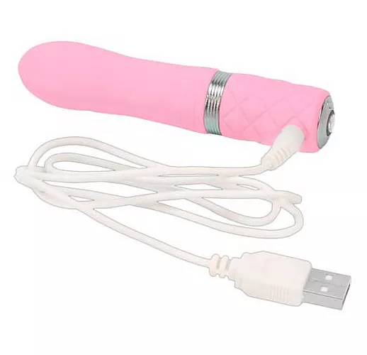 Розовый мини-вибратор Flirty - 11 см.