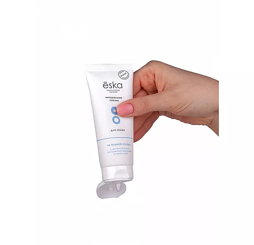 Натуральный лубрикант на водной основе Ёska с экстрактами ромашки, семян льна и алоэ вера - 75 мл.