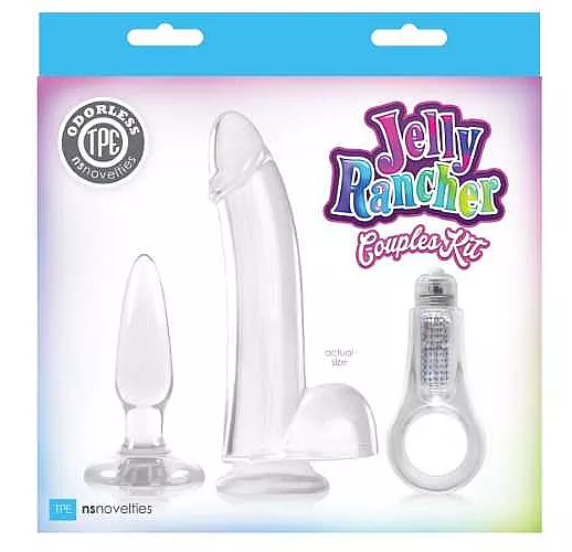 Набор прозрачных стимуляторов из трех аксессуаров Couples Kit