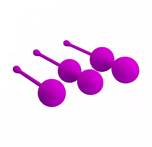 Набор лиловых вагинальных шариков Kegel Ball