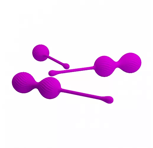 Набор лиловых вагинальных шариков Kegel Ball