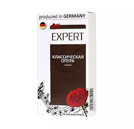 Гладкие презервативы Expert "Классическая опера" - 12 шт.