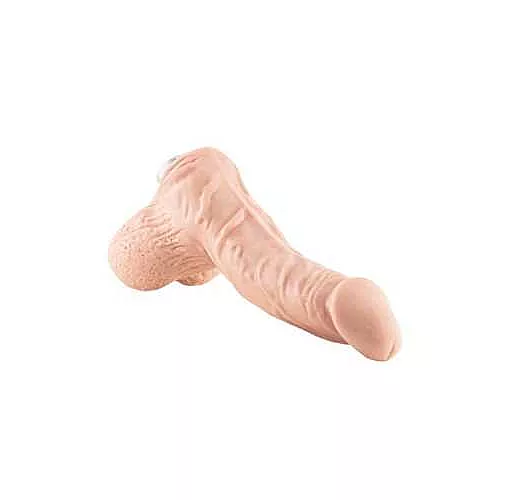 Насадка-фаллоимитатор с фиксацией изгиба для секс-машины Machine Gun LoveMachines - 14 см.