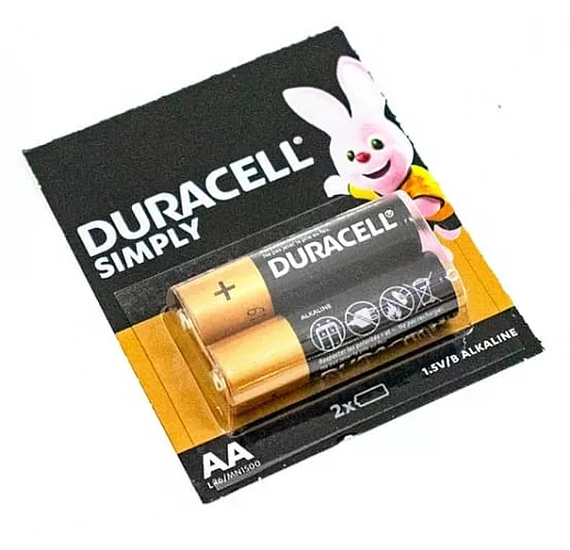 Батарейка Duracell типа AA (LR6) - 2 шт.