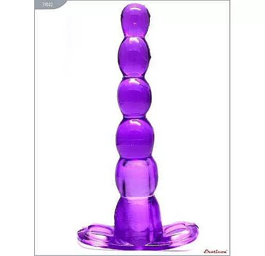 Анальный конус с вибрацией и проводным пультом - 16 см.