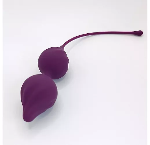 Силиконовые вагинальные шарики Le Frivole "Alcor" со смещенным центом тяжести - 55 грамм, ⌀ 3 см.