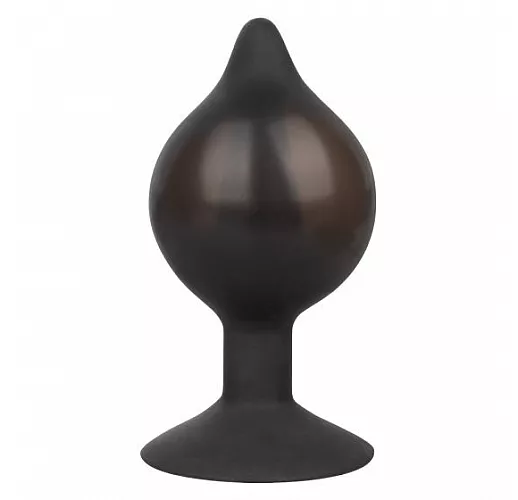 Анальная пробка с функцией расширения Inflatable Butt Plug Medium из силикона - 14,2 см.