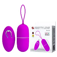 Большое виброяичко Baile "Arvin" с soft-touch покрытием, 12 режимами вибрации и пультом ДУ