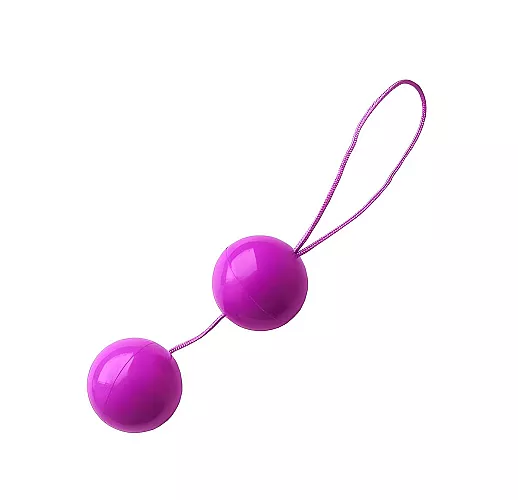 Фиолетовые гладкие вагинальные шарики Erowoman "Vaginal Balls" - 50 грамм, ⌀ 3,5 см.